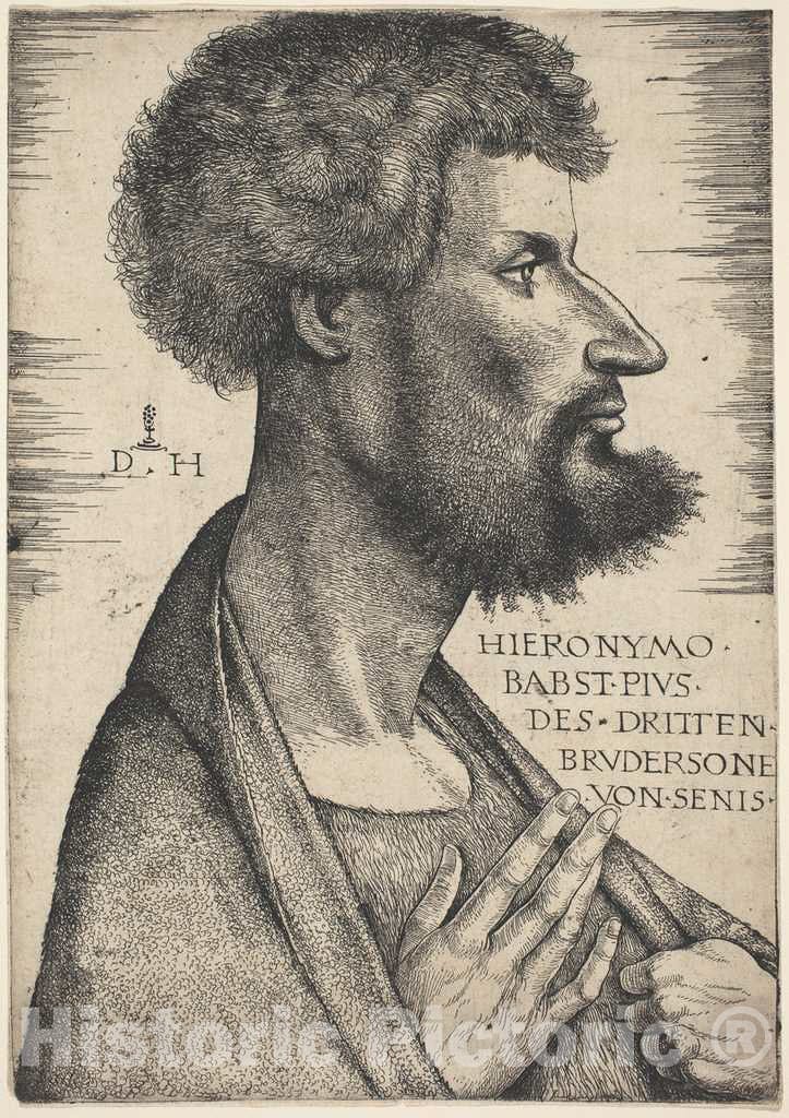 Art Print : Daniel Hopfer, Girolamo da Siena - Vintage Wall Art