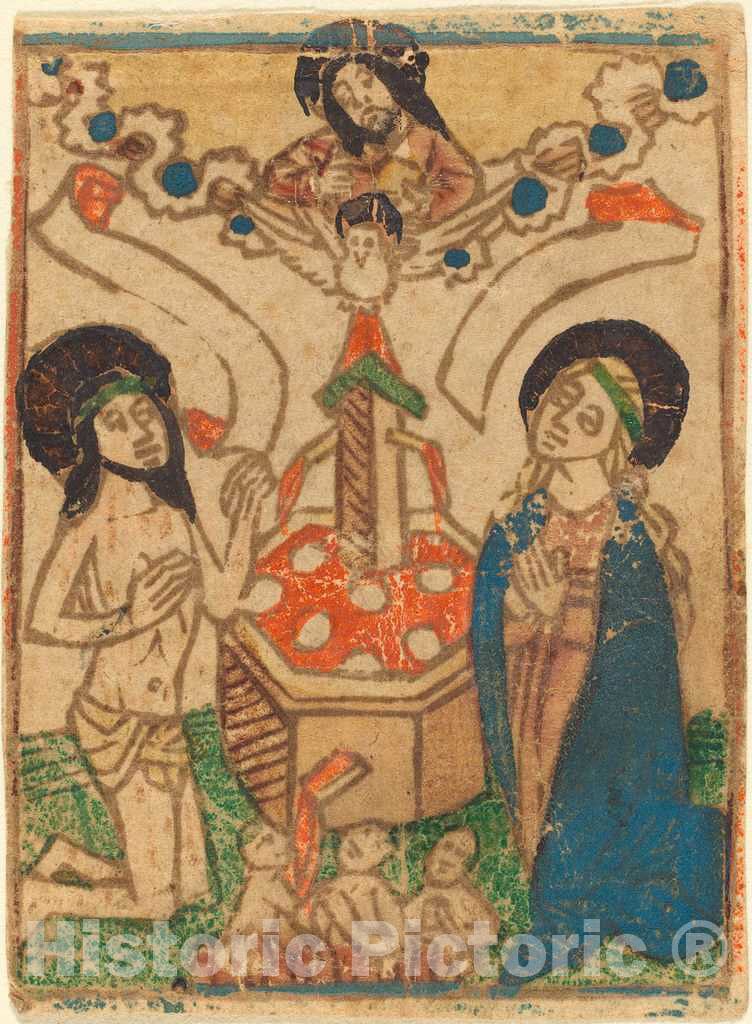 Art Print : Allegory of The Eucharist, c.1480 - Vintage Wall Art