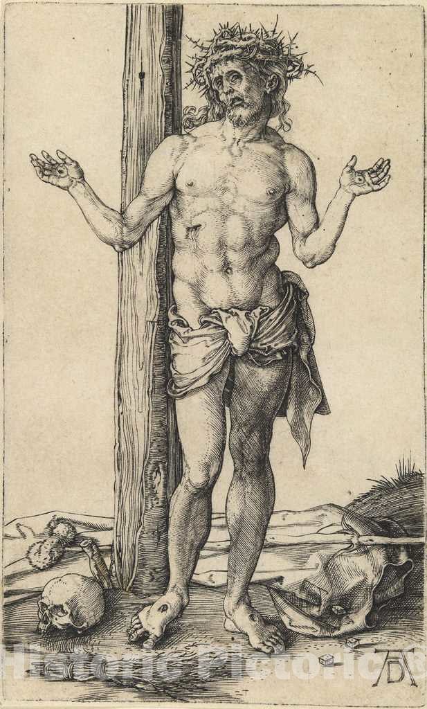 Art Print : Albrecht DÃ¼rer, The Man of Sorrows with Arms Outstretched, c. 1500 - Vintage Wall Art