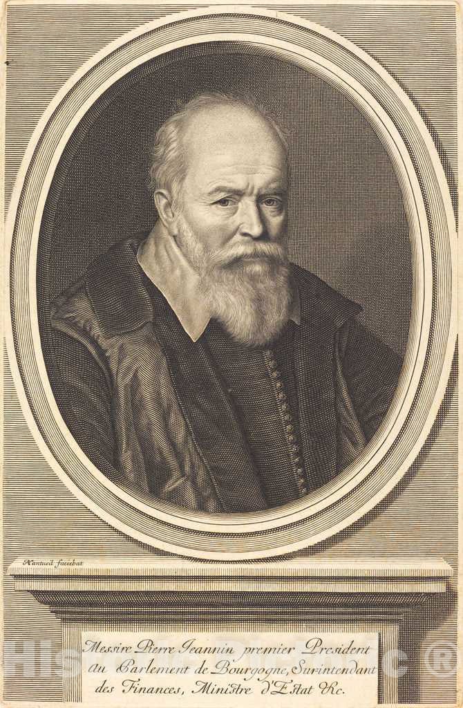 Art Print : Robert Nanteuil, Pierre Jeannin, 1656 - Vintage Wall Art