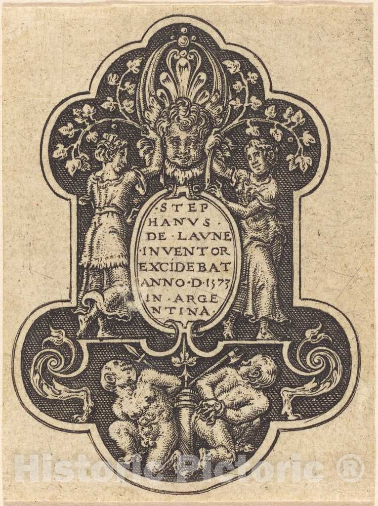 Art Print : Etienne Delaune, Title Page - Vintage Wall Art