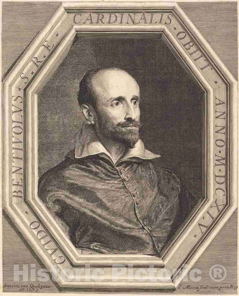 Art Print : Jean Morin, Cardinal Guido Bentivoglio - Vintage Wall Art