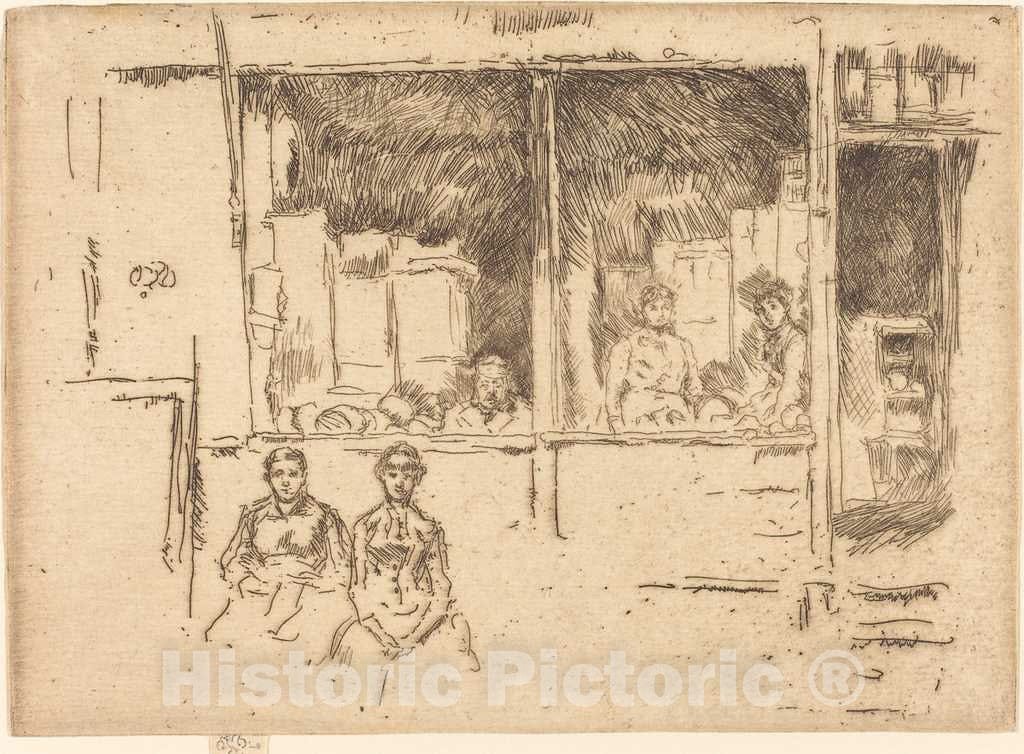 Art Print : James McNeill Whistler, Melon-Shop, Hounsditch, c.1887 - Vintage Wall Art