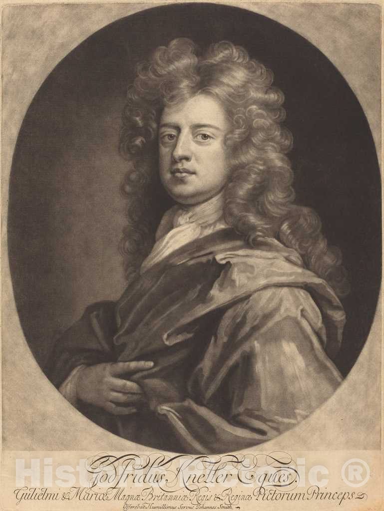 Art Print : Smith After Kneller, Godfrey Kneller, 1694 - Vintage Wall Art