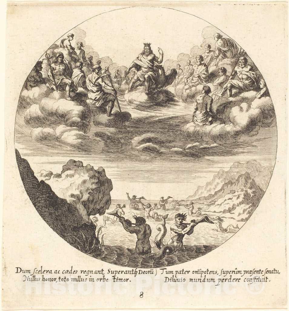 Art Print : Wolfgang, The Elder, JOVE and The Gods, 1665 - Vintage Wall Art