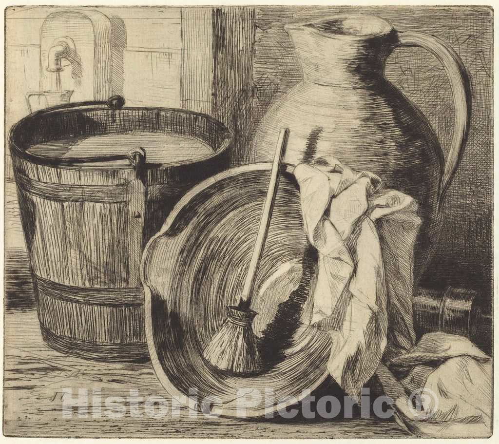 Art Print : Jules-Jacquemart, Water, 1863 - Vintage Wall Art