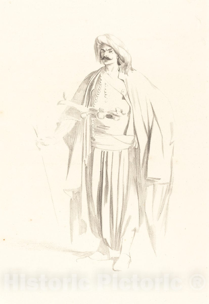 Art Print : Alexandre Bida, A Turk, Late 19th Century - Vintage Wall Art