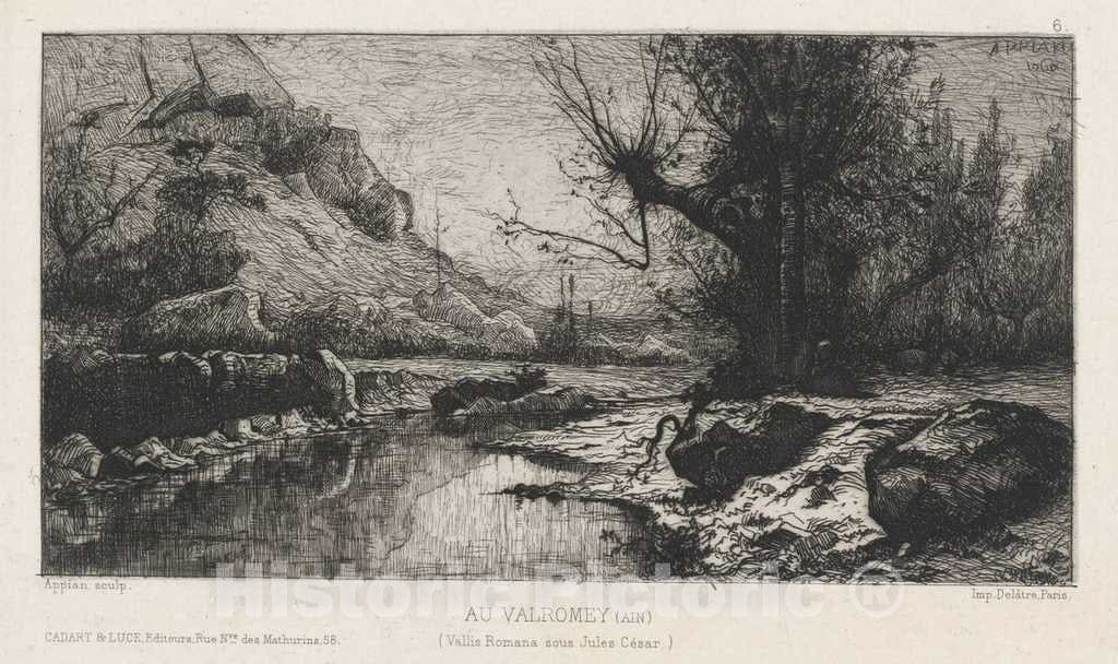 Art Print : Adolphe Appian, Au Valromey, 1868 - Vintage Wall Art