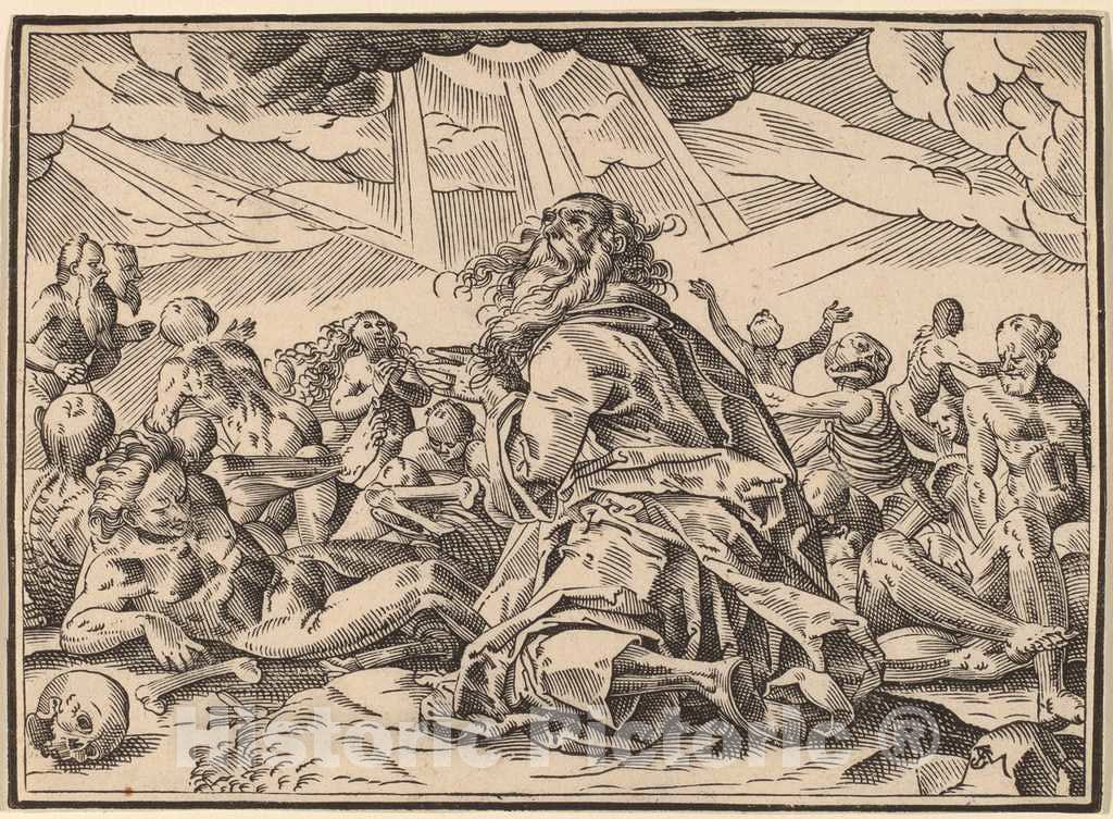 Art Print : Christoph Murer, Christ Tells His Disciples of The Last Judgment, 1630 - Vintage Wall Art