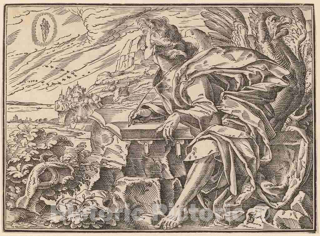 Art Print : Christoph Murer, The Four Horsemen of The Apocalypse, 1630 - Vintage Wall Art