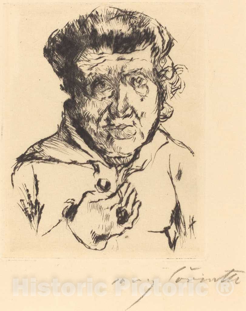 Art Print : Lovis Corinth, The Artist's Mother-in-Law (Des KÃ¼nstlers Schwiegermutter), 1920 - Vintage Wall Art