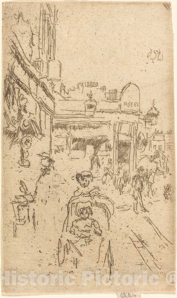 Art Print : James McNeill Whistler, King's Road, Chelsea, c.1887 - Vintage Wall Art