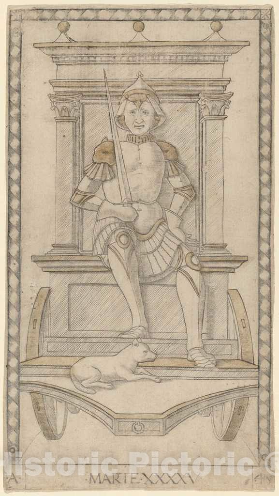 Art Print : Marte (Mars), c. 1465 - Vintage Wall Art