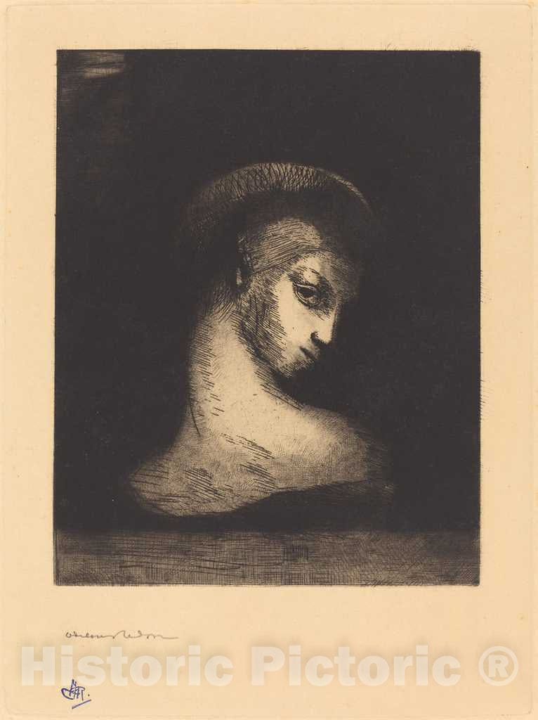 Art Print : Odilon Redon, PerversitÃ©, 1891 - Vintage Wall Art