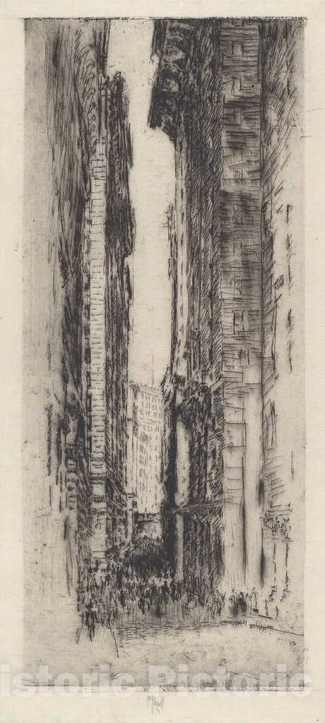 Art Print : Joseph Pennell, Canyon, No. III, 1904 - Vintage Wall Art