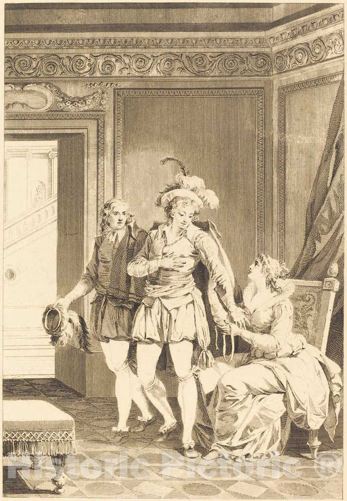 Art Print : Jacques-Le Barbier I, Joconde: Le Depart - Vintage Wall Art