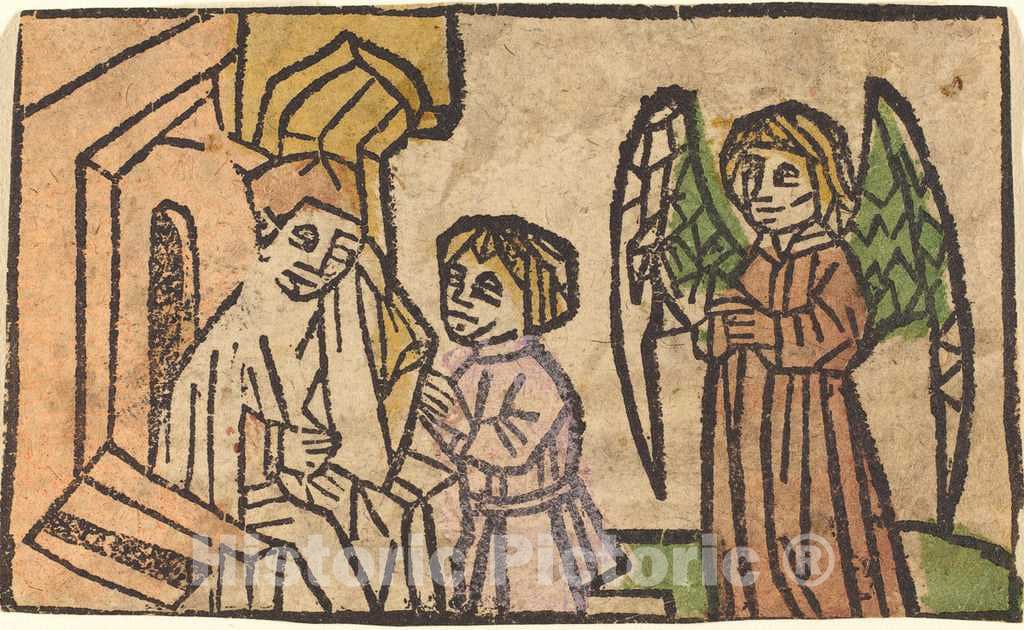 Art Print : Confession, c.1465 - Vintage Wall Art