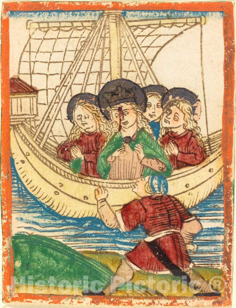 Art Print : The Voyage of Saint Ursula, c.1485 - Vintage Wall Art