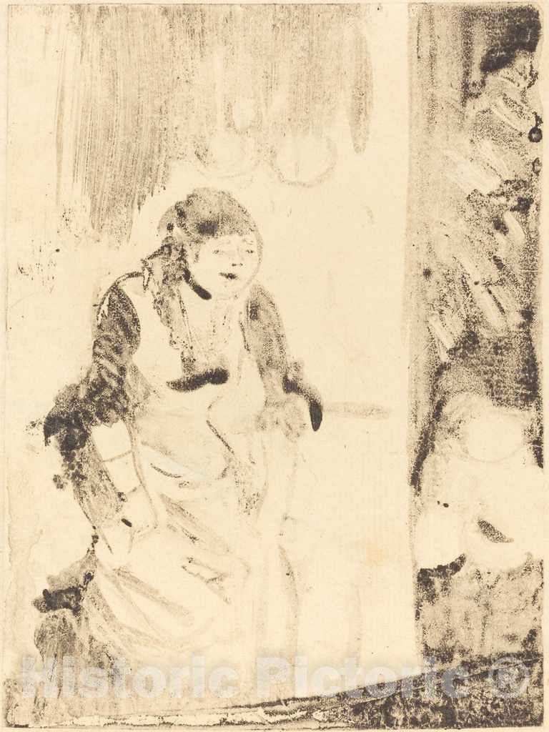 Art Print : Edgar Degas, Mlle BÃ©cat, c.1878 - Vintage Wall Art