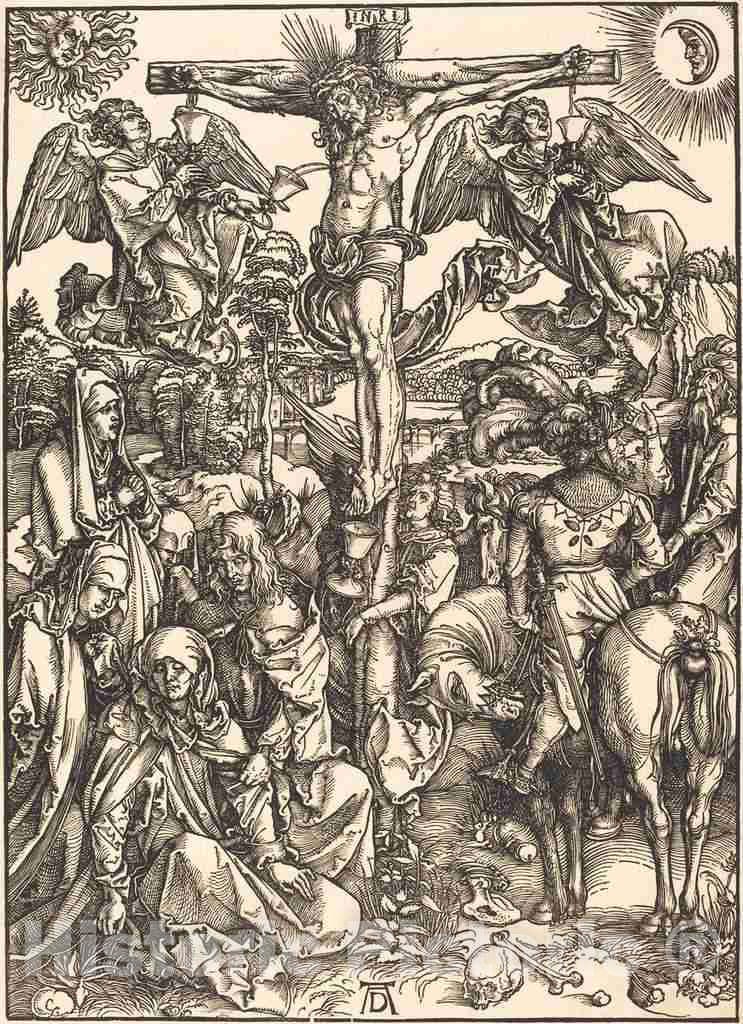 Art Print : Albrecht DÃ¼rer, The Crucifixion, c.1498 - Vintage Wall Art