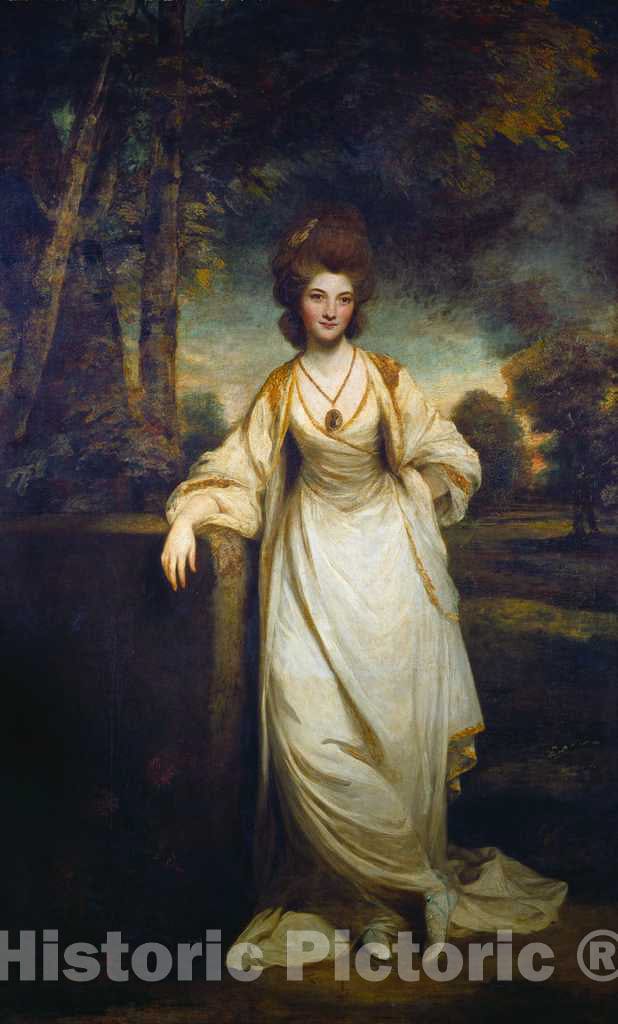 Art Print : Sir Joshua Reynolds, Lady Elizabeth Compton, 1780-1782 - Vintage Wall Art