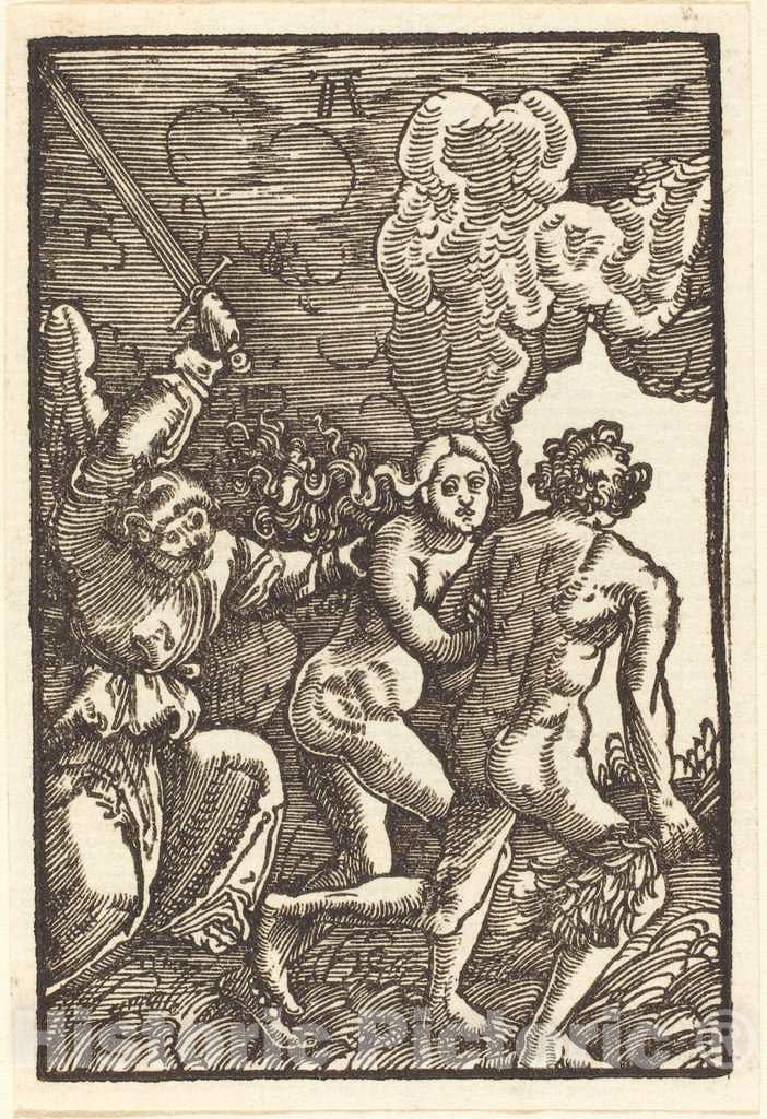 Art Print : Albrecht Altdorfer, Expulsion from Paradise, c. 1513 - Vintage Wall Art