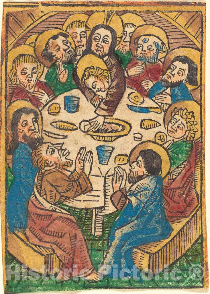 Art Print : Last Supper, c. 1490 - Vintage Wall Art