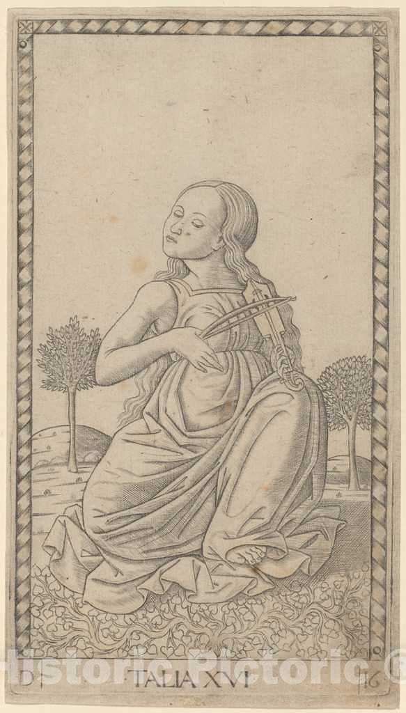 Art Print : Talia (Thalia), c. 1465 - Vintage Wall Art