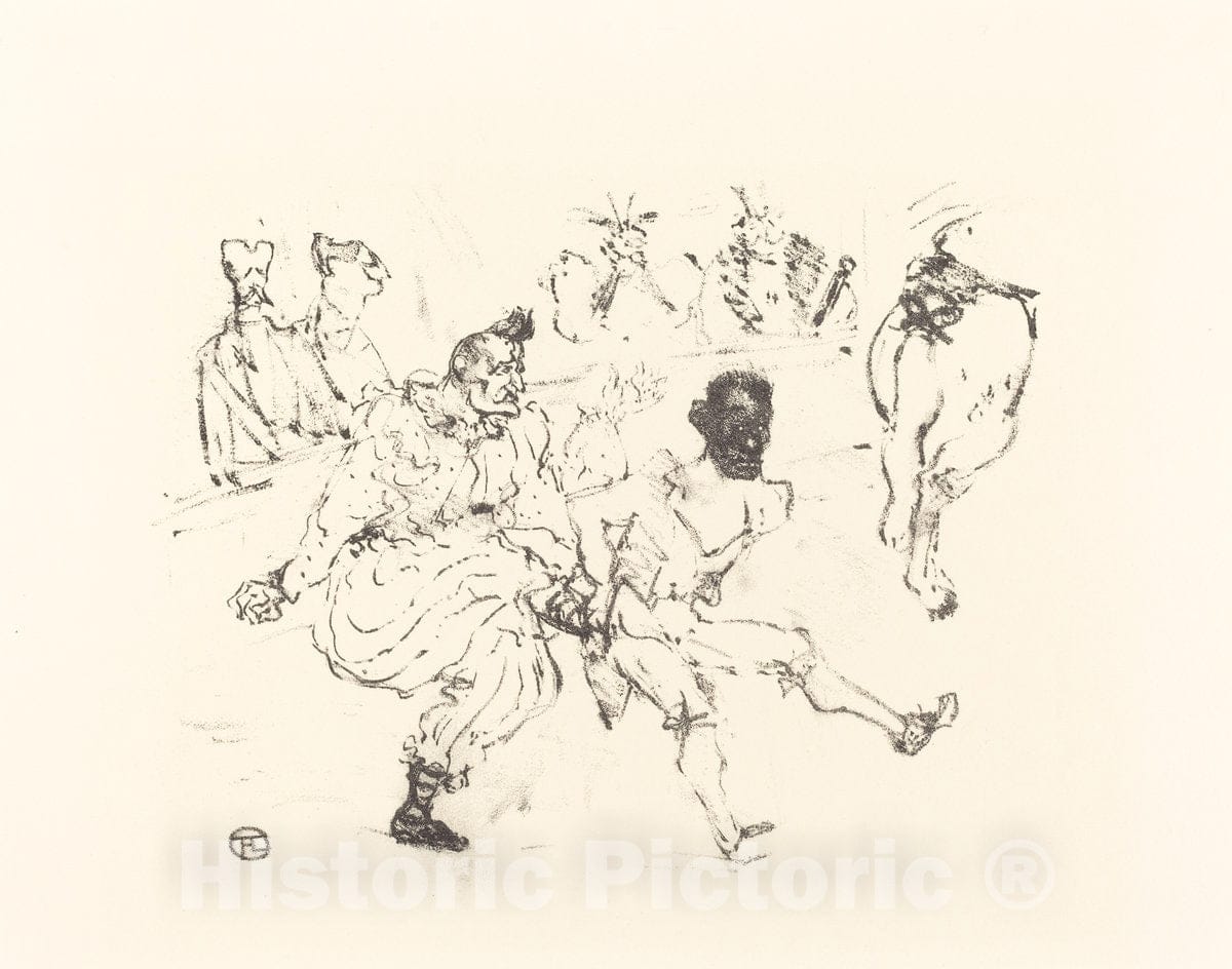 Art Print : Henri de Toulouse-Lautrec, Footit and Chocolat (Footit et Chocolat) - Vintage Wall Art