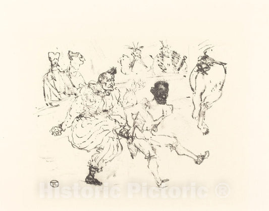 Art Print : Henri de Toulouse-Lautrec, Footit and Chocolat (Footit et Chocolat) - Vintage Wall Art