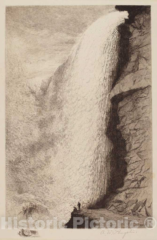 Art Print : Amos W. Sangster, Untitled (Niagara Falls), 1886 - Vintage Wall Art