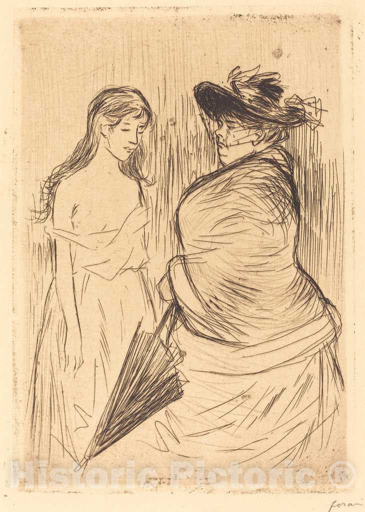 Art Print : Louis Forain, The White Slave Trade, 1886 - Vintage Wall Art
