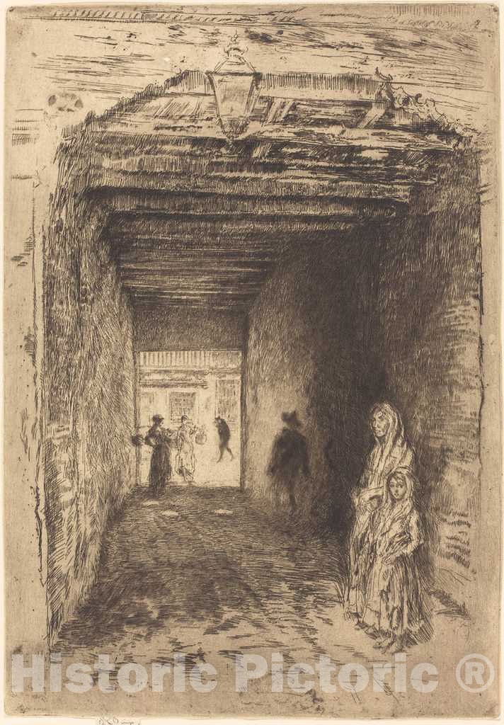 Art Print : James McNeill Whistler, The Beggars, c.1880 - Vintage Wall Art