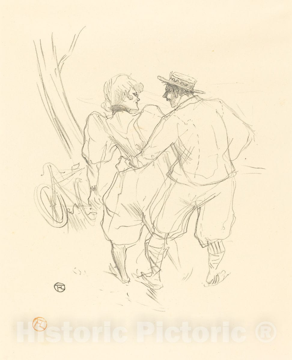 Art Print : Henri de Toulouse-Lautrec, FlorÃ©al, 1895 - Vintage Wall Art