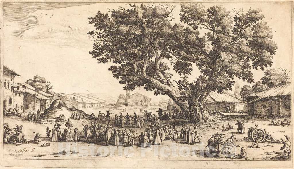 Art Print : Jacques Callot, The Fair at Xeuilley - Vintage Wall Art