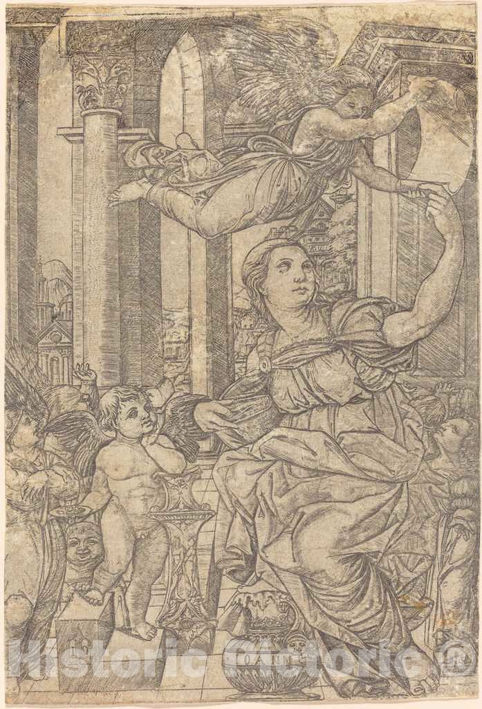 Art Print : Jean Duvet, The Cumaean Sibyl, 1517 - Vintage Wall Art