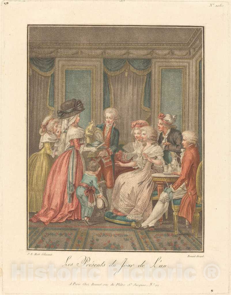 Art Print : Bonnet After HÃ¼et, I, Les PrÃ©sents du Jour de l'an - Vintage Wall Art