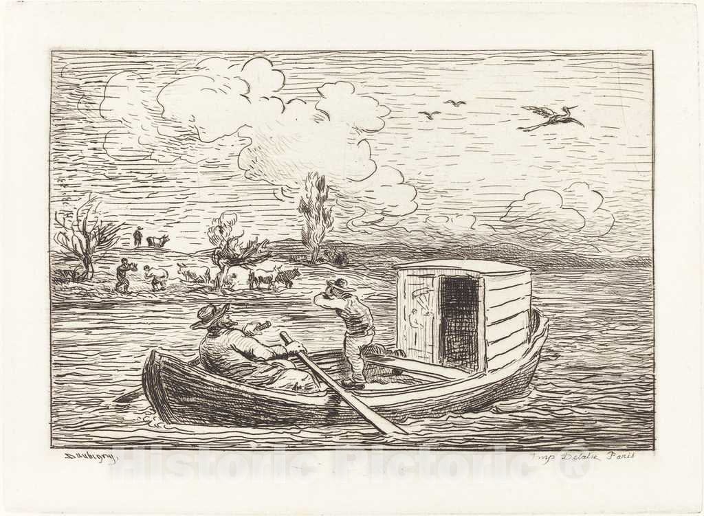 Art Print : Charles-FranÃ§ois Daubigny, Cambronne's Word (Le Mot de Cambronne), 1862 - Vintage Wall Art