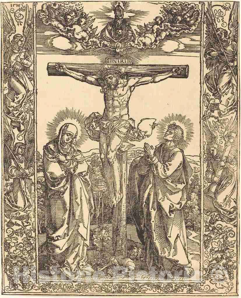 Art Print : Albrecht DÃ¼rer, Christ on The Cross, 1516 - Vintage Wall Art