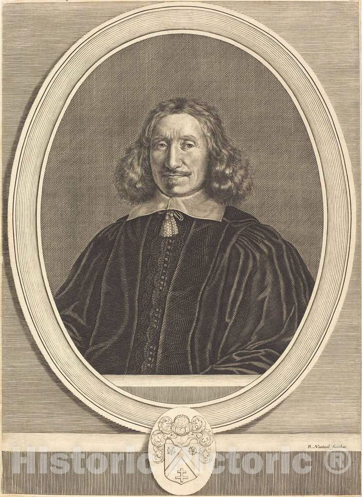 Art Print : Robert Nanteuil, Michel Larcher, 1649 - Vintage Wall Art