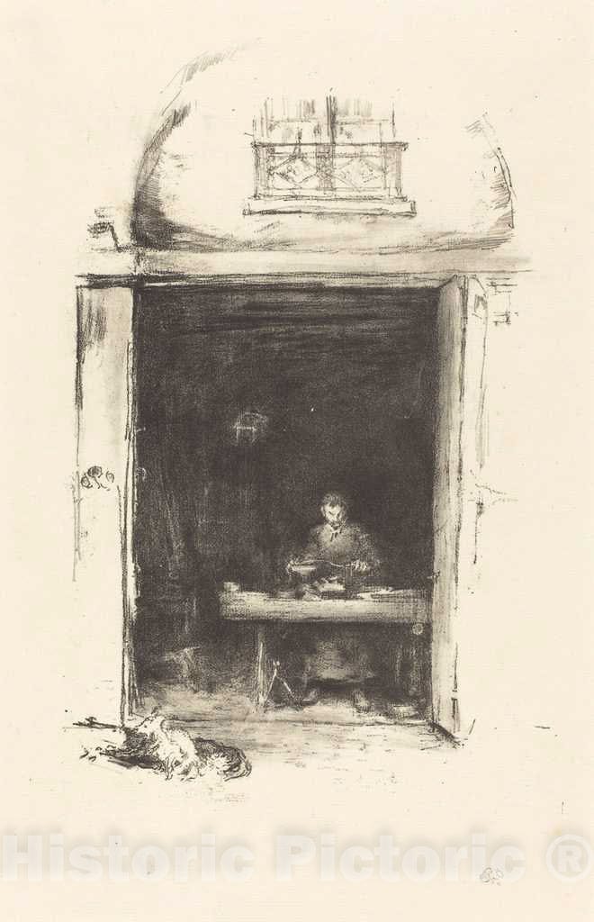 Art Print : James McNeill Whistler, The Smith, Passage du Dragon, 1894 - Vintage Wall Art