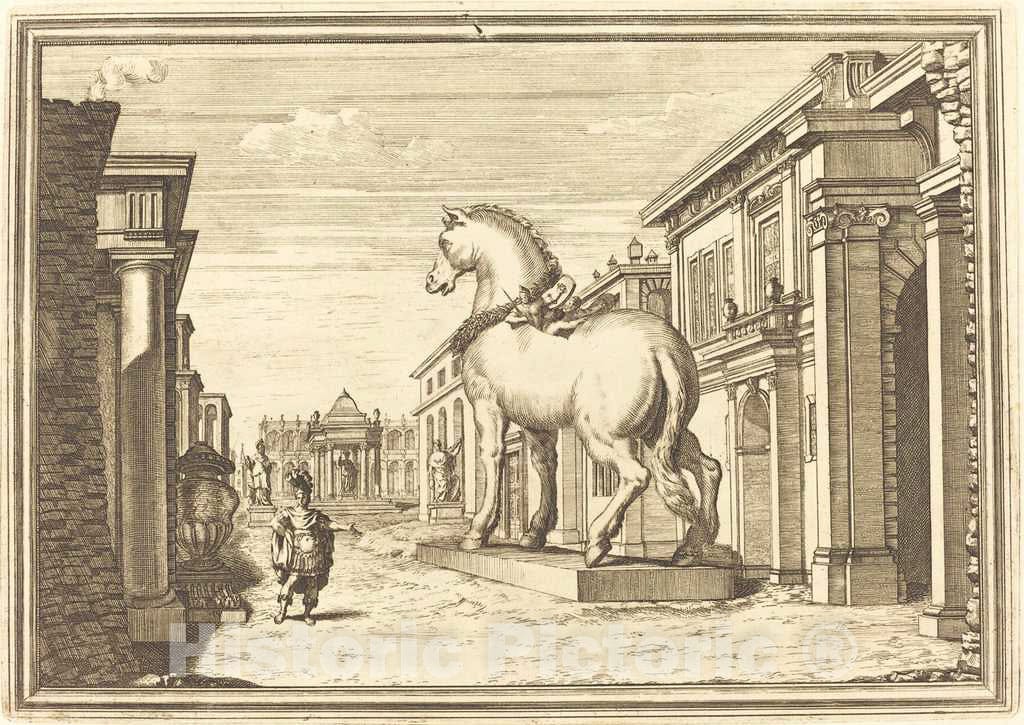 Art Print : Arnold von Westerhout, Il Greco in Troia: Plate 2 - Vintage Wall Art
