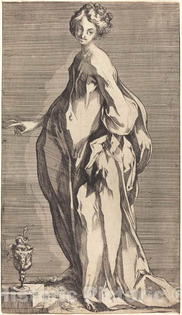 Art Print : Jacques Bellange, Saint John - Vintage Wall Art