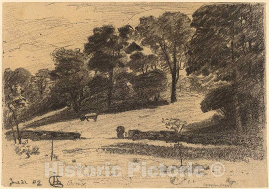 Art Print : Oscar F. Bluemner, The Bronx, 1902 - Vintage Wall Art