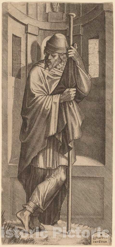 Art Print : Lambert Suavius, Saint James Major, 1545 - Vintage Wall Art