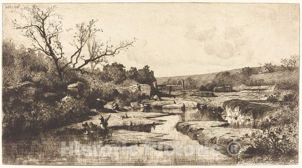 Art Print : Adolphe Appian, Landscape, 1870 - Vintage Wall Art
