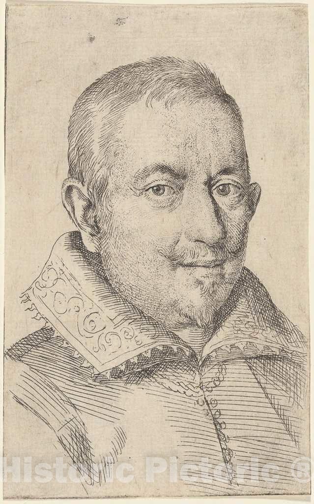 Art Print : Ottavio Leoni, Portrait of a Middle-Aged Man - Vintage Wall Art