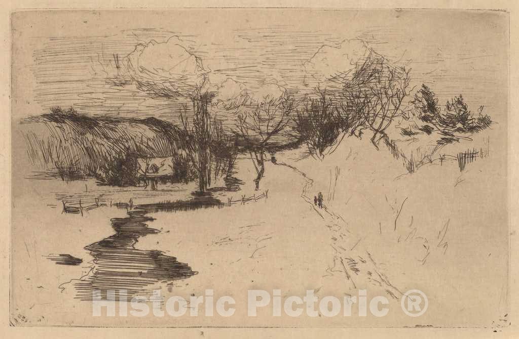 Art Print : John Henry Twachtman, Winter, Avondale, c. 1879 - Vintage Wall Art