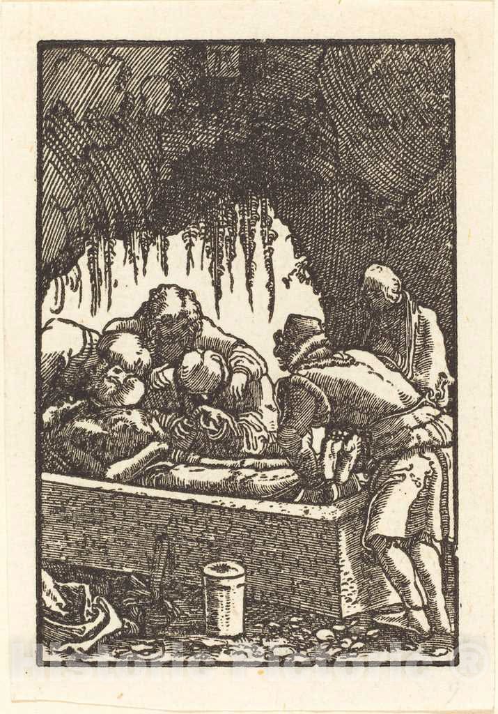 Art Print : Albrecht Altdorfer, The Entombment, c. 1513 - Vintage Wall Art