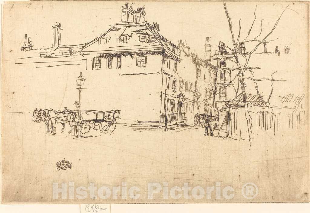 Art Print : James McNeill Whistler, Temple, c.1881 - Vintage Wall Art